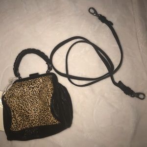cheetah print crossbody convertible bag